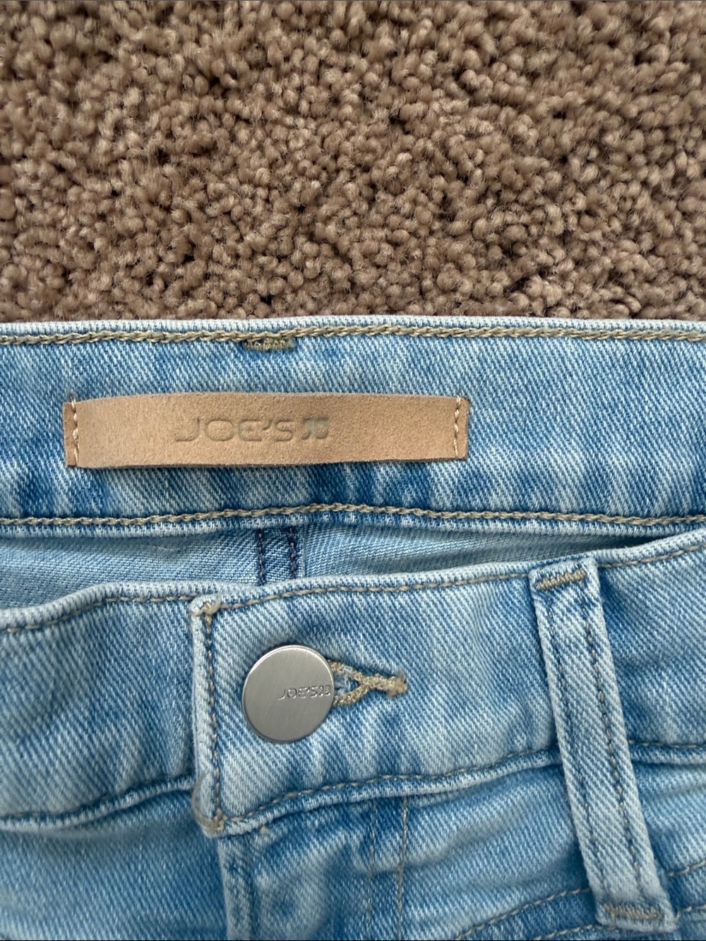 Joe's Jeans Light Wash High-Rise “The Goldie Flavor” Wide Leg Jeans - Picture 3 of 7